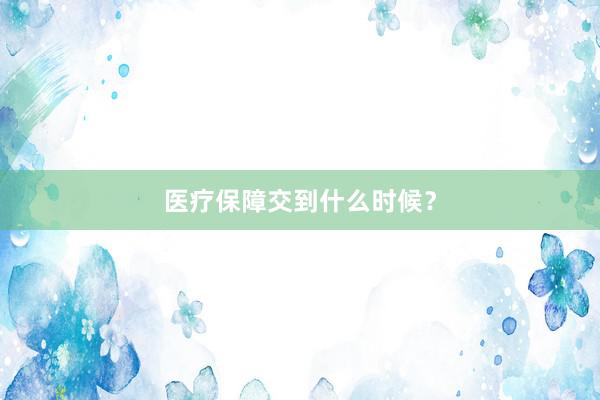 医疗保障交到什么时候？